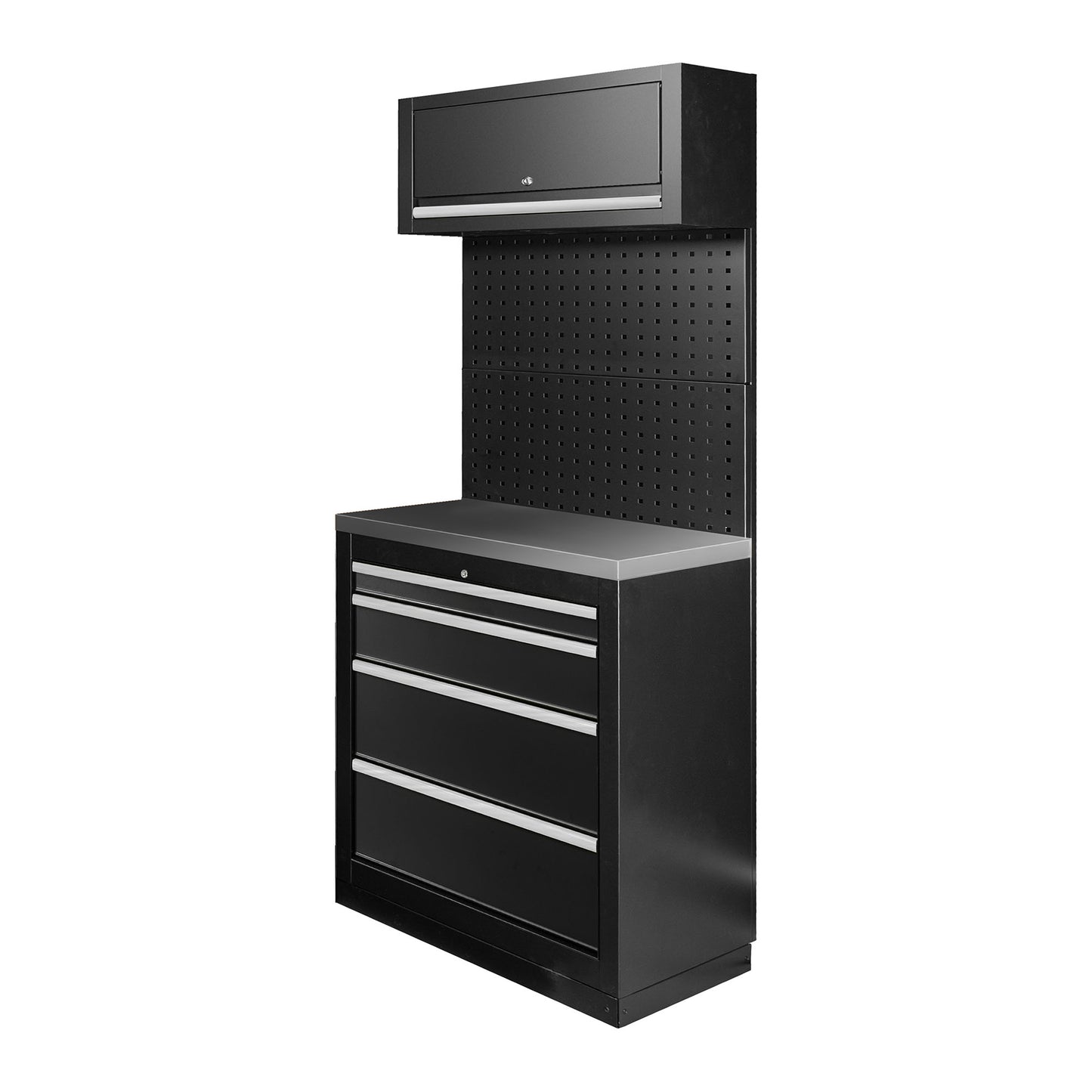 Arbeidstasjon, 7 deler, MDF + Rustfritt stål, SERIE593