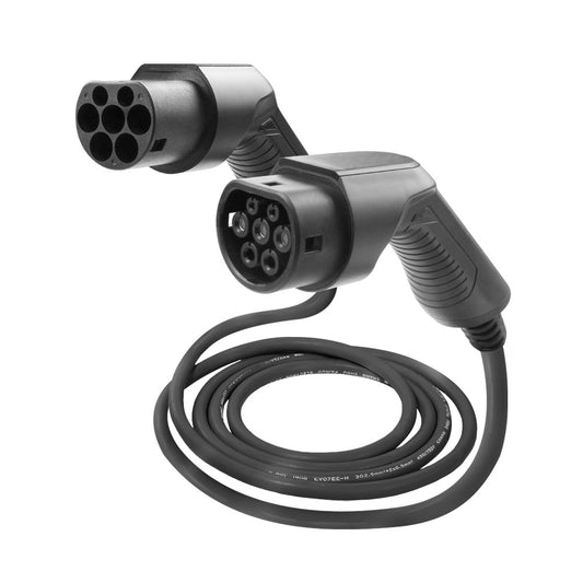 54058 Elbil lader (32A) 22 kW Type 2 til type 2 (tre-fase)